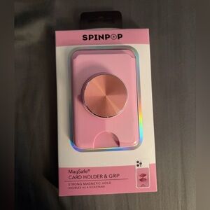 SPINPOP Pink MagSafe Card Holder & Grip